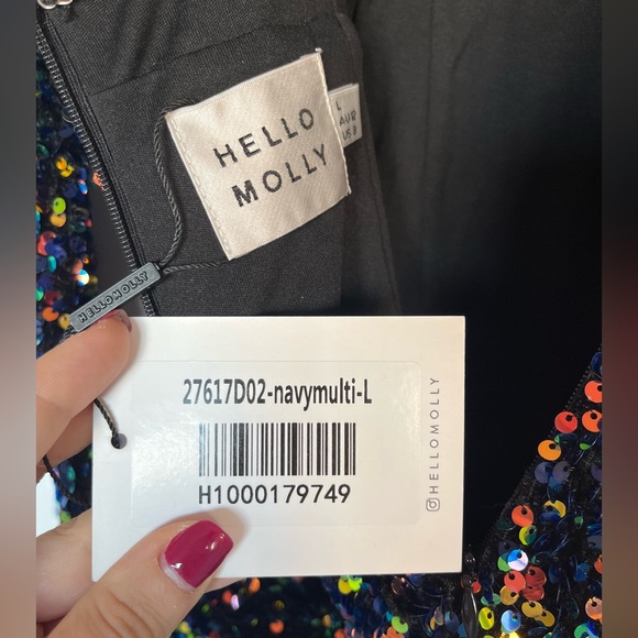 Hello Molly Midnight Sequin Dress - Picture 6 of 7